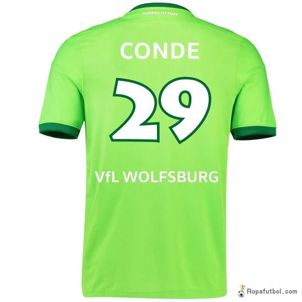 Camiseta VfL Wolfsburgo Replica Primera Ropa Conde 2016/17 Verde